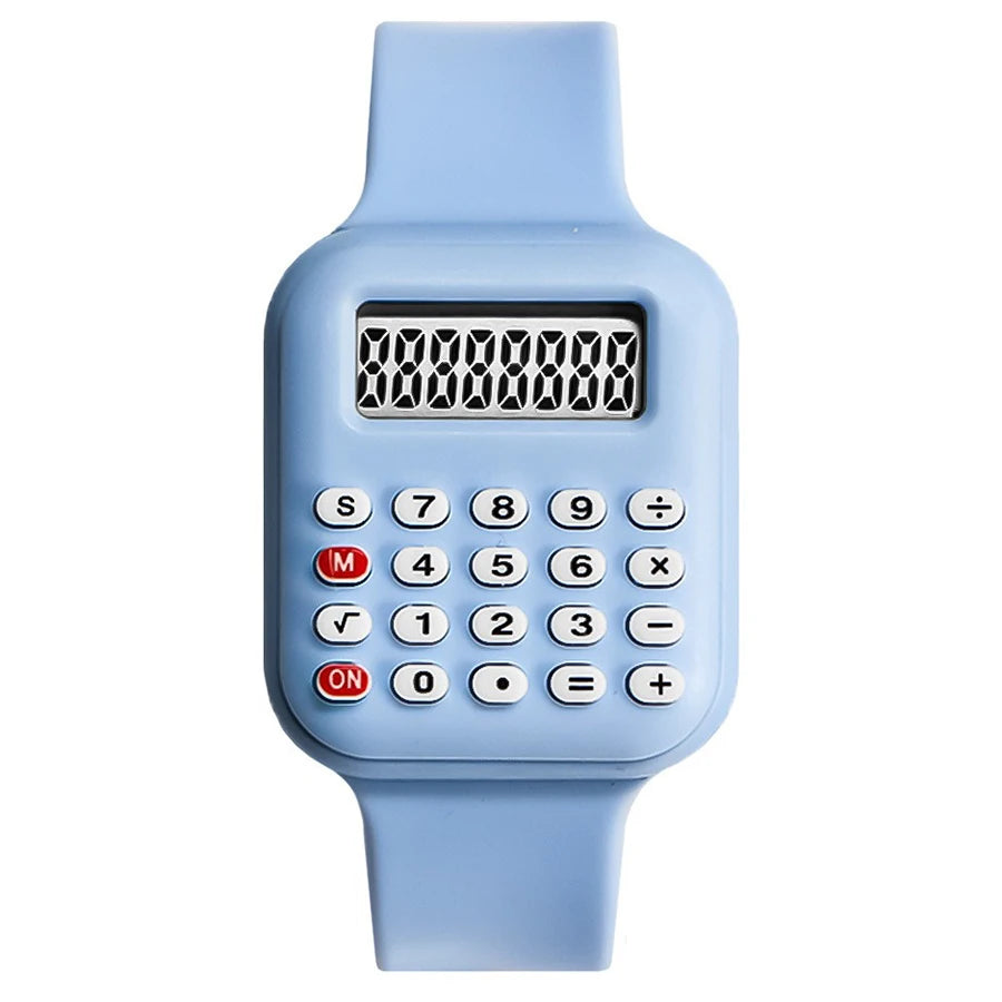 Smartwatch für Kinder mit Taschenrechner – Digitale LED-Sportuhr