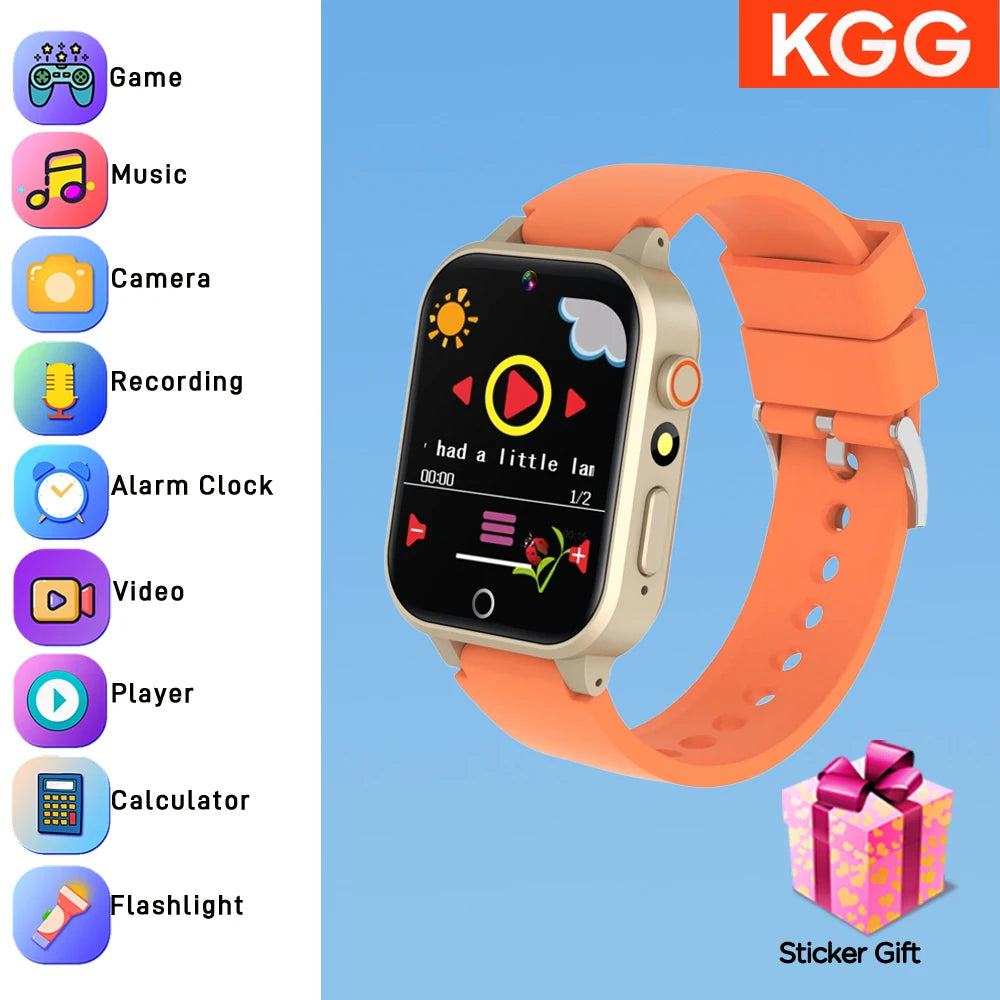 Fortschrittliche Kinder-Smartwatch – Spiele, Musikplayer, Video, Gewohnheitstracker &amp; Wecker