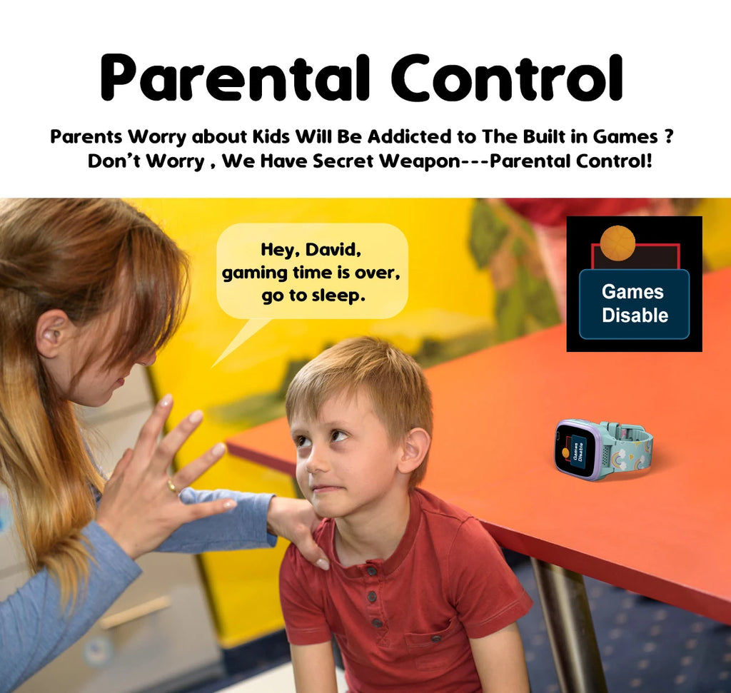 Smartwatch für Kinder mit IPS-Touchscreen – Dual-Kameras, Spiele, Musik, Video &amp; Schrittzähler