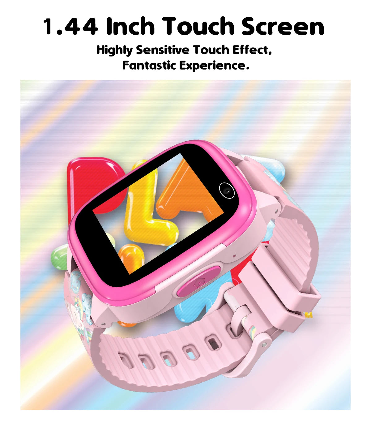 Smartwatch für Kinder mit IPS-Touchscreen – Dual-Kameras, Spiele, Musik, Video &amp; Schrittzähler