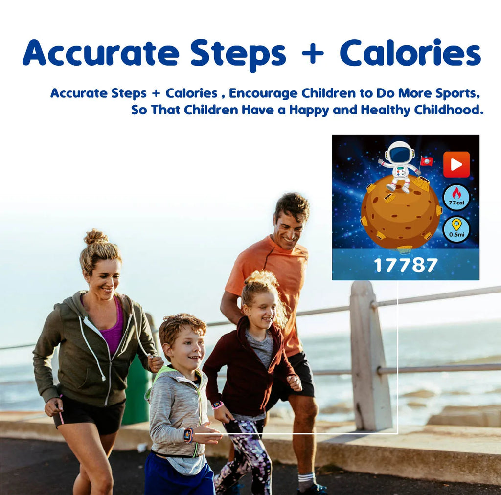 Smartwatch für Kinder mit IPS-Touchscreen – Dual-Kameras, Spiele, Musik, Video &amp; Schrittzähler