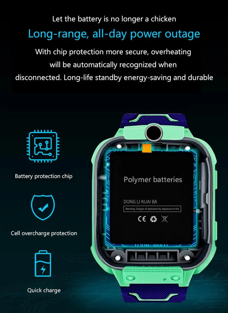 Interaktive Smartwatch für Kinder – SIM-Karte, Telefonate, Kamera, Sprachsteuerung &amp; Touchscreen