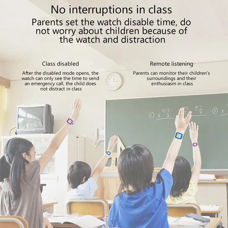 Interaktive Smartwatch für Kinder – SIM-Karte, Telefonate, Kamera, Sprachsteuerung &amp; Touchscreen