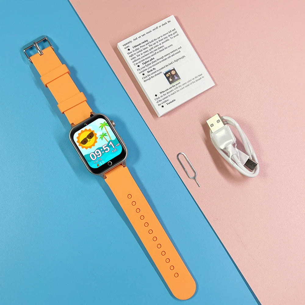 Fortschrittliche Kinder-Smartwatch – Spiele, Musikplayer, Video, Gewohnheitstracker &amp; Wecker