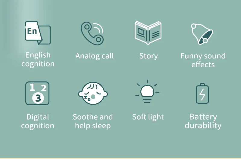 Lernspielzeug-Telefon für Kleinkinder – Interaktive Geschichten, Musik &amp; frühe Englischkenntnisse