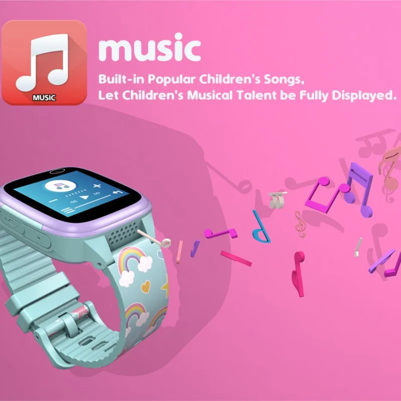 Smartwatch für Kinder mit IPS-Touchscreen – Dual-Kameras, Spiele, Musik, Video &amp; Schrittzähler