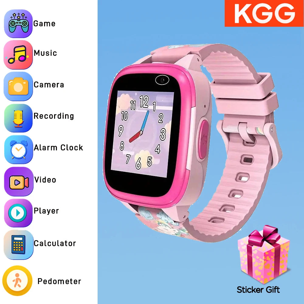 Smartwatch für Kinder mit IPS-Touchscreen – Dual-Kameras, Spiele, Musik, Video &amp; Schrittzähler