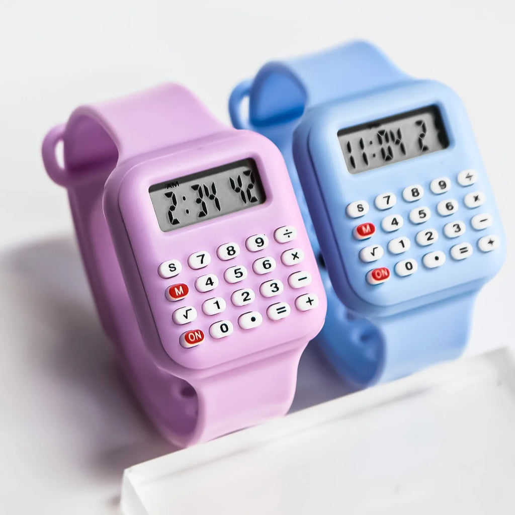 Smartwatch für Kinder mit Taschenrechner – Digitale LED-Sportuhr