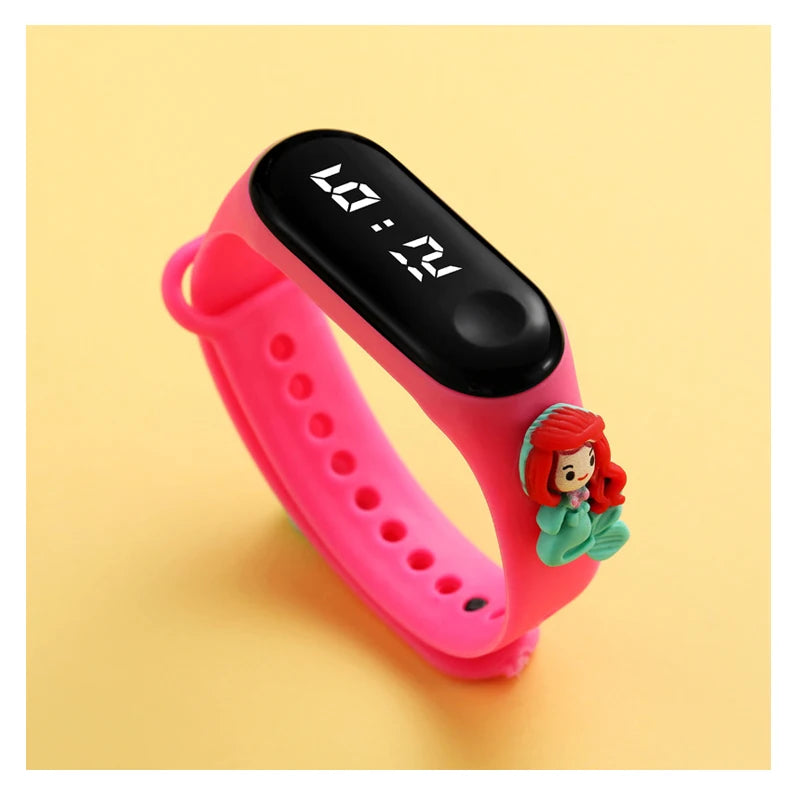 Digitale LED-Kinderuhr – Wasserdichtes Sportdesign mit Dinosaurier- und Einhornmotiven