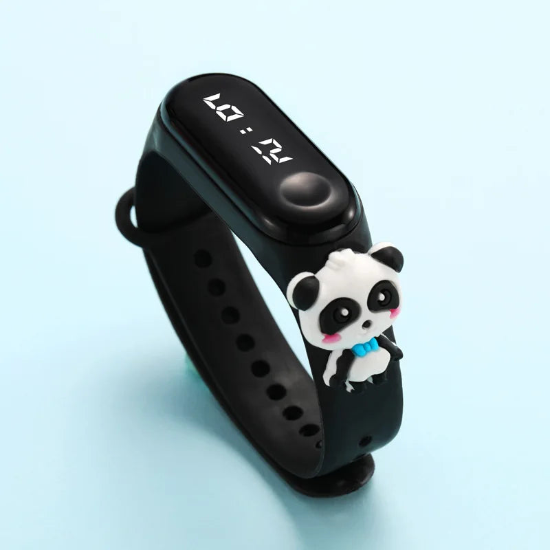 Digitale LED-Kinderuhr – Wasserdichtes Sportdesign mit Dinosaurier- und Einhornmotiven