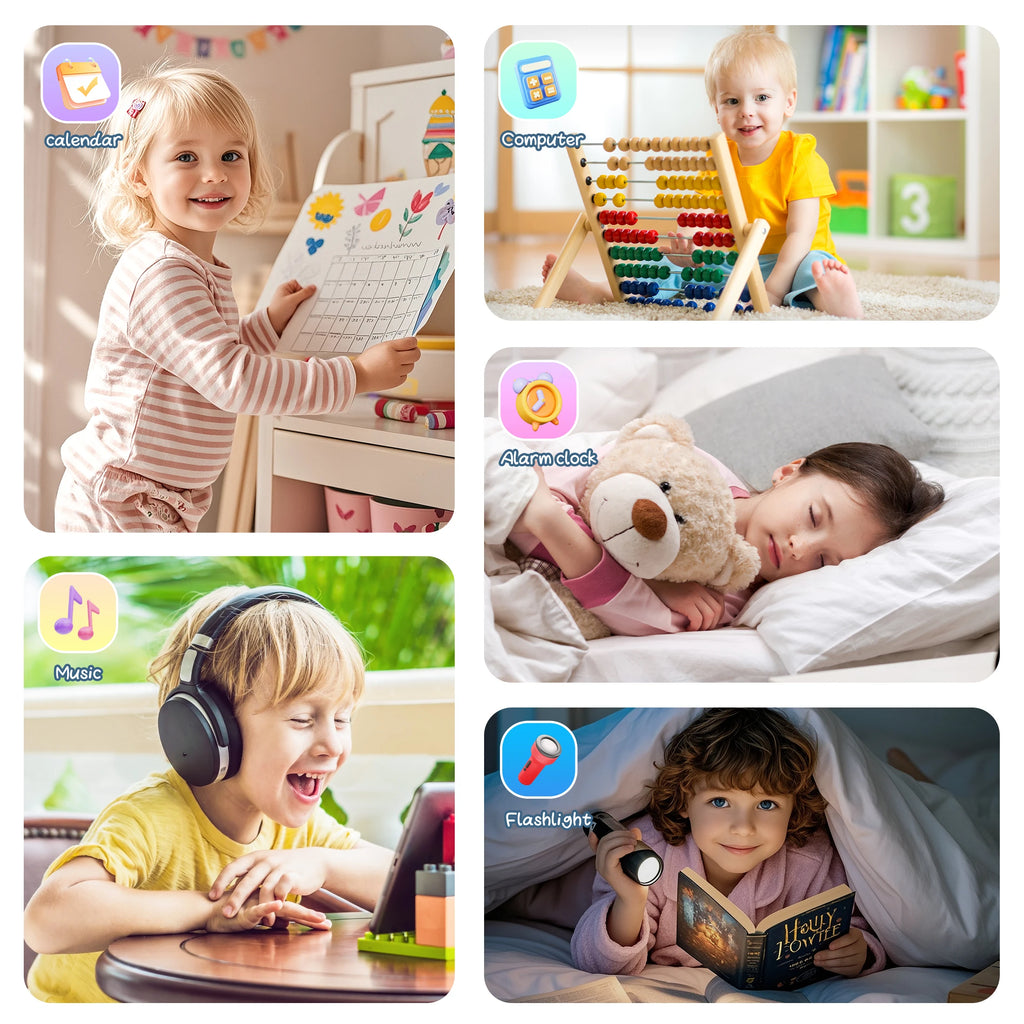 Pädagogische Kinder-Smartwatch – HD-Touchscreen, Spiele, Kamera &amp; Schlaftracker