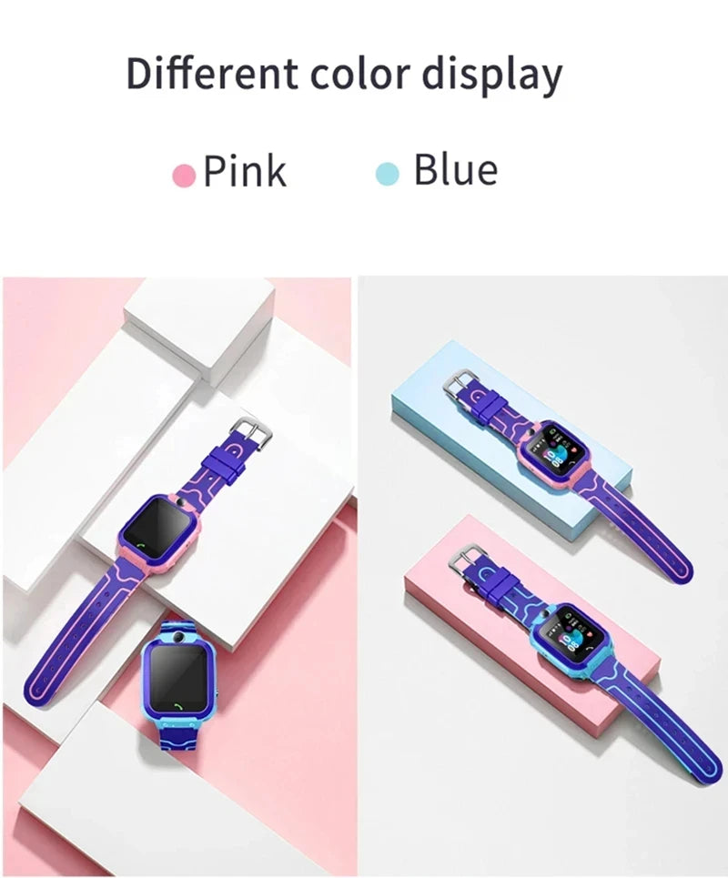 Smartwatch für Kinder – SOS-Funktion, GPS-Ortung, Anrufe per SIM-Karte, Kamera &amp; wasserdicht | iOS &amp; Android