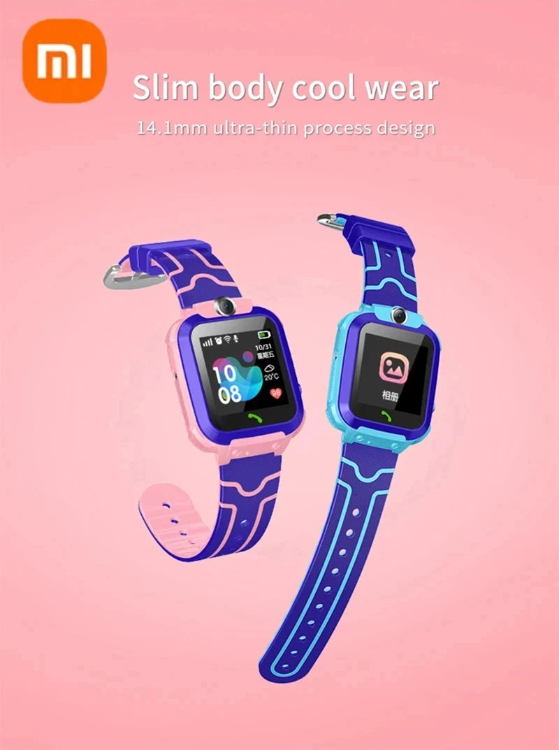 Smartwatch für Kinder – SOS-Funktion, GPS-Ortung, Anrufe per SIM-Karte, Kamera &amp; wasserdicht | iOS &amp; Android