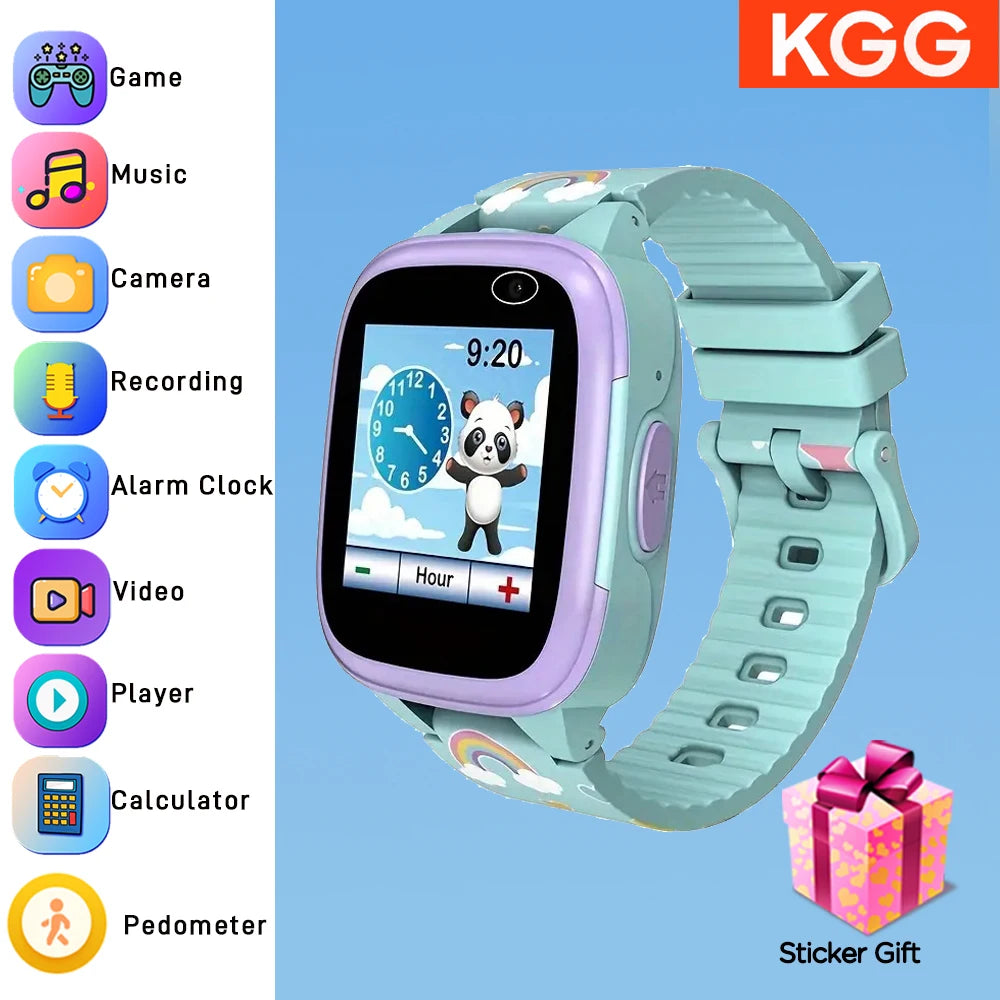 Smartwatch für Kinder mit IPS-Touchscreen – Dual-Kameras, Spiele, Musik, Video &amp; Schrittzähler