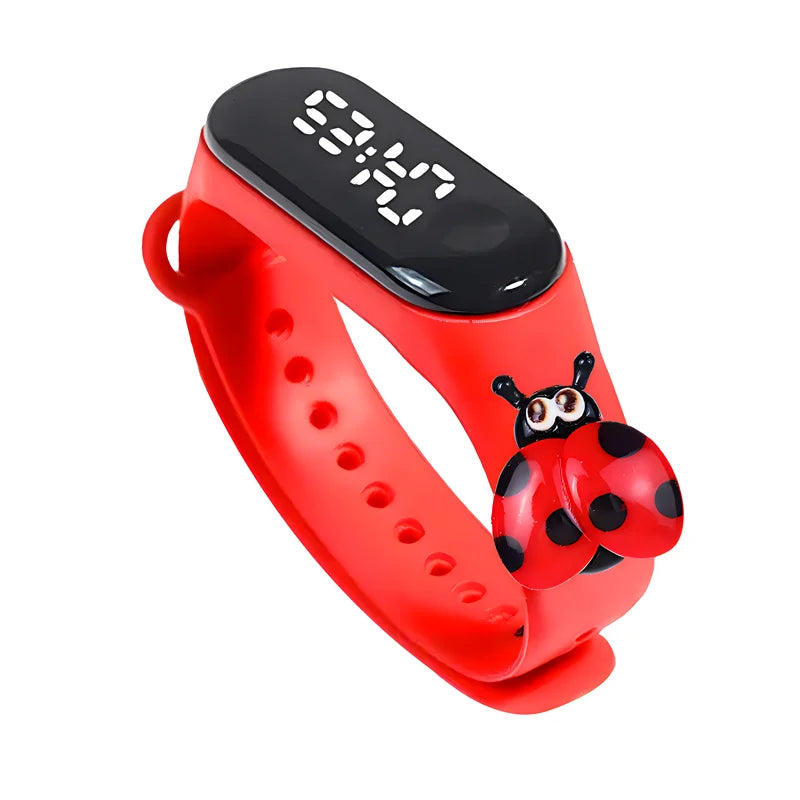 Digitale LED-Kinderuhr – Wasserdichtes Sportdesign mit Dinosaurier- und Einhornmotiven