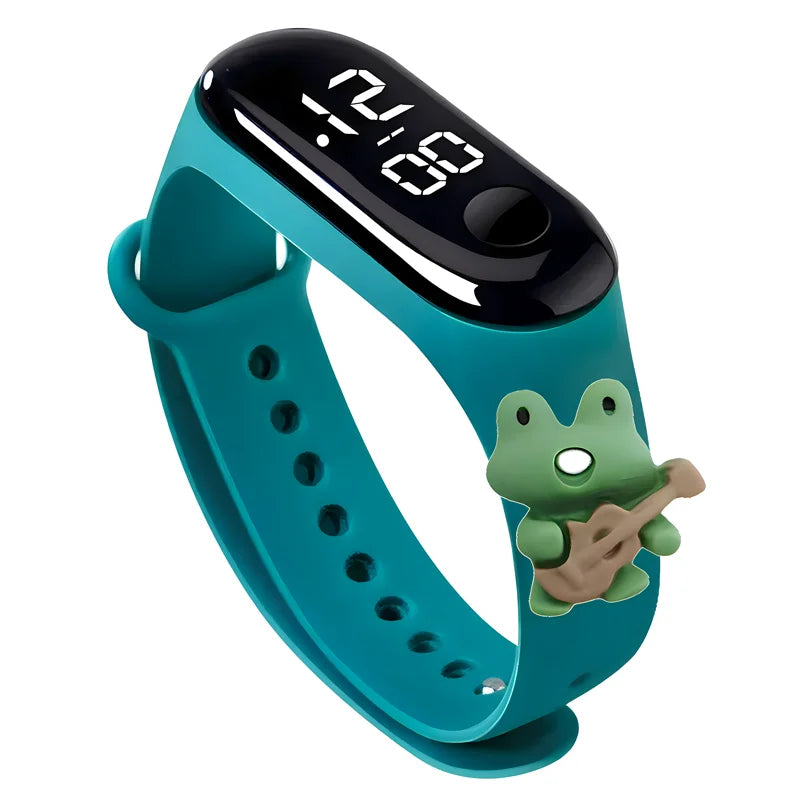 Digitale LED-Kinderuhr – Wasserdichtes Sportdesign mit Dinosaurier- und Einhornmotiven