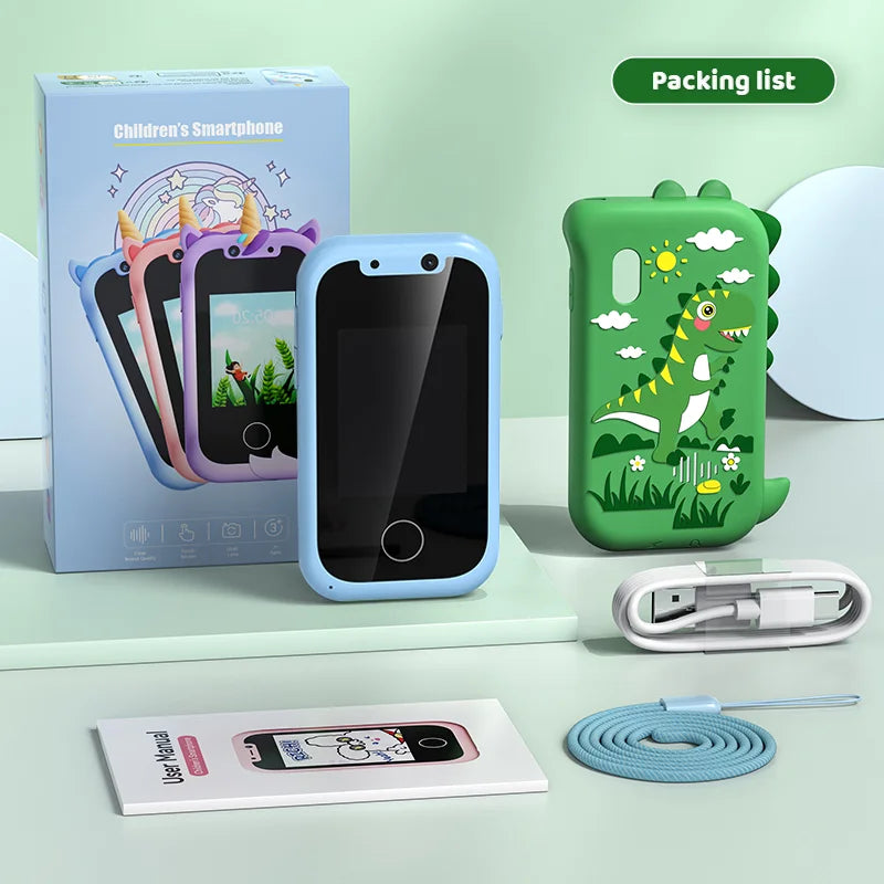 Intelligentes Lernspielzeug-Handy für Kinder – Touchscreen, Musik, Spiele &amp; Dual-Kamera