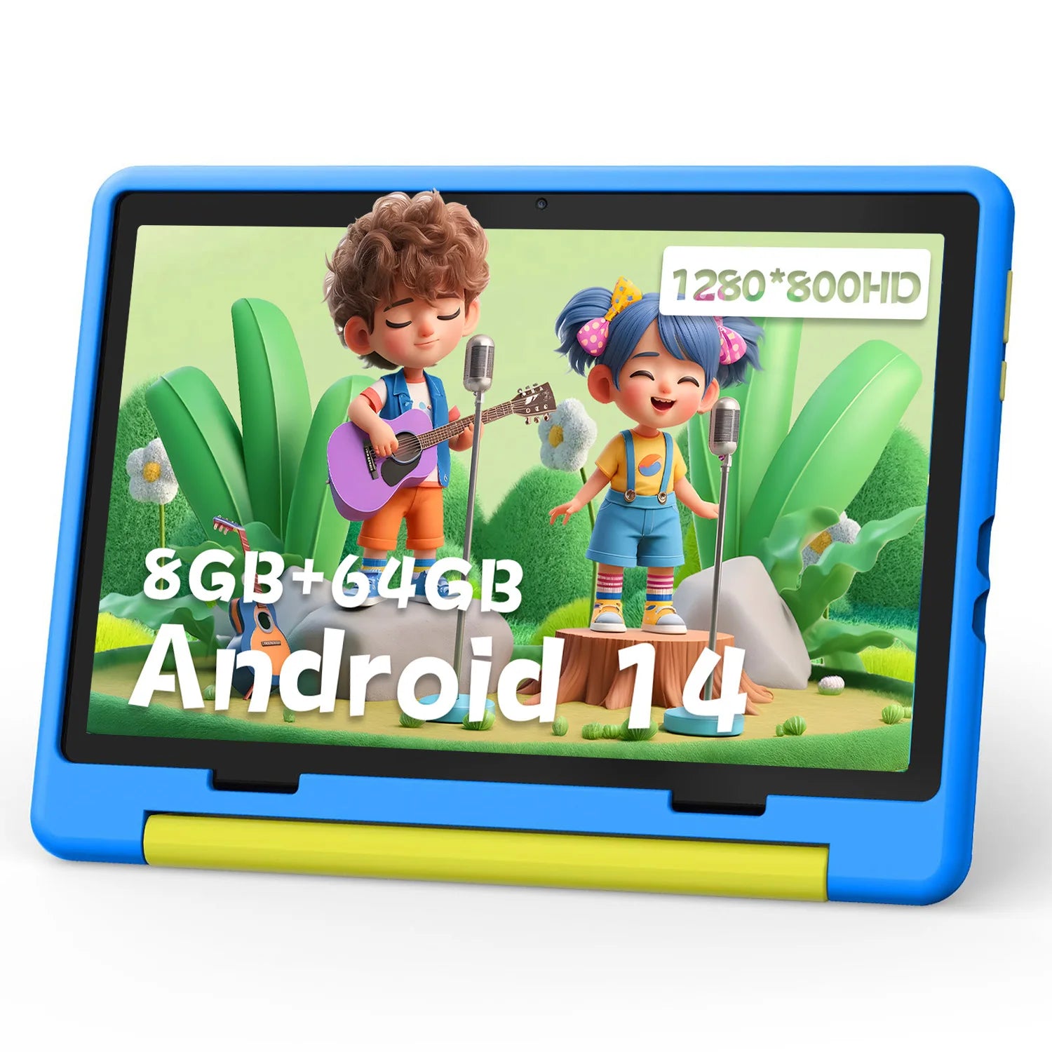 Smart-Tablet für Kinder – 10-Zoll-Display, Android 15, Octa-Core-Prozessor, WLAN, 5000-mAh-Akku und Kindersicherungsfunktionen