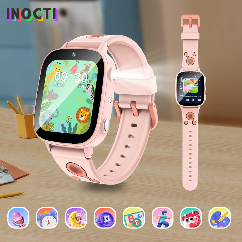 Pädagogische Kinder-Smartwatch – HD-Touchscreen, Spiele, Kamera &amp; Schlaftracker