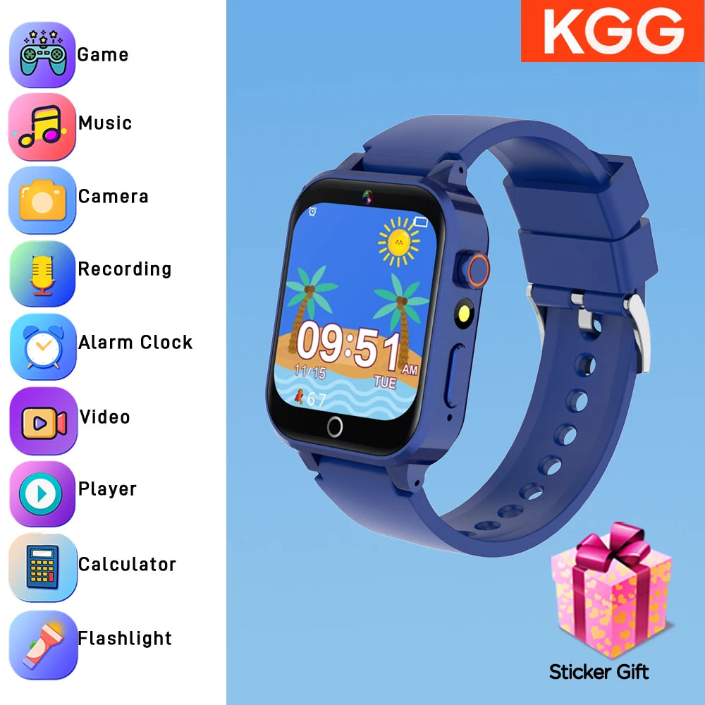 Fortschrittliche Kinder-Smartwatch – Spiele, Musikplayer, Video, Gewohnheitstracker &amp; Wecker
