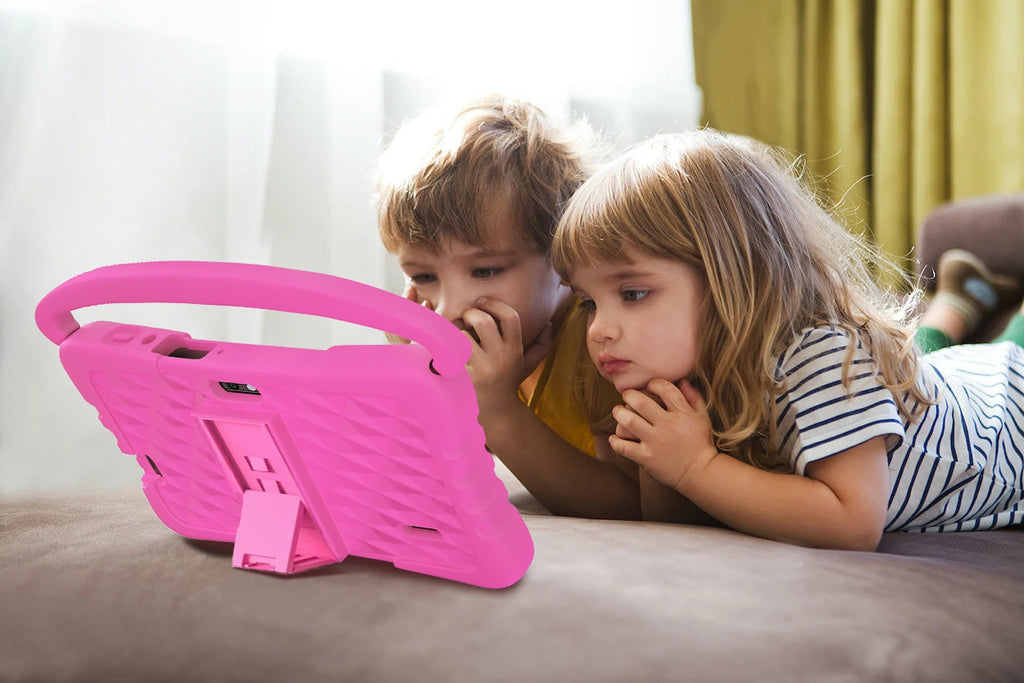Interaktives Android-Tablet für Kinder – 7 Zoll, 64 GB, stoßfest, WLAN, Bluetooth &amp; Kindersicherung